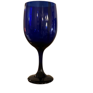 Elegant Blue Wine Glasses Set of 6
